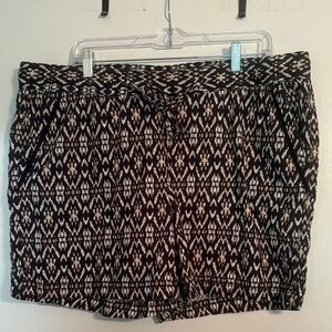 Eddie Bauer Ikat print Linen blend shorts SZ XXL